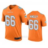 Camiseta NFL Legend Miami Dolphins Solomon Kindley Naranja Color Rush