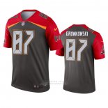 Camiseta NFL Legend Tampa Bay Buccaneers Rob Gronkowski Inverted Gris