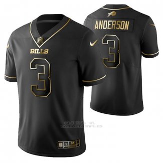 Camiseta NFL Limited Buffalo Bills Derek Anderson Golden Edition Negro