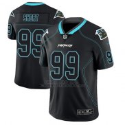 Camiseta NFL Limited Hombre Carolina Panthers Kawann Short Negro Color Rush 2018 Lights Out