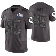 Camiseta NFL Limited Hombre Kansas City Chiefs Chris Jones Gris Super Bowl LIII