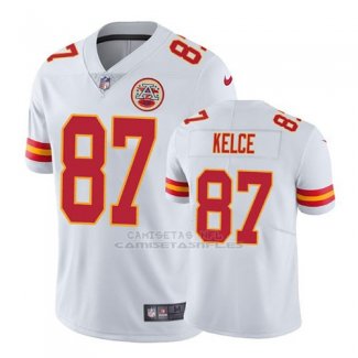 Camiseta NFL Limited Hombre Kansas City Chiefs Travis Kelce Blanco Vapor Untouchable