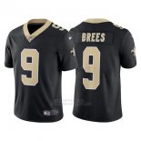 Camiseta NFL Limited Hombre New Orleans Saints 9 Drew Brees Negro Vapor Untouchable