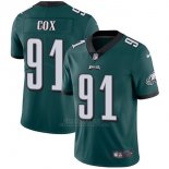 Camiseta NFL Limited Hombre Philadelphia Eagles 91 Cox Verde Negro