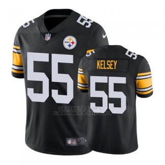 Camiseta NFL Limited Hombre Pittsburgh Steelers Keith Kelsey Negro Vapor Untouchable Throwback