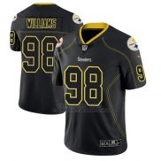 Camiseta NFL Limited Hombre Pittsburgh Steelers Vince Williams Negro Color Rush 2018 Lights Out