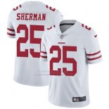 Camiseta NFL Limited Hombre San Francisco 49ers 25 Richard Sherman Blanco Stitched Vapor Untouchable