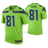 Camiseta NFL Limited Hombre Seattle Seahawks Carl Eller Verde Color Rush