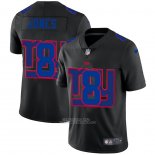 Camiseta NFL Limited New York Giants Jones Logo Dual Overlap Negro
