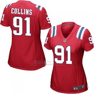 Camiseta New England Patriots Collins Rojo Nike Game NFL Mujer