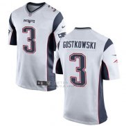 Camiseta New England Patriots Gostkowski Blanco Nike Game NFL Hombre