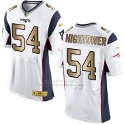 Camiseta New England Patriots Hightower Blanco Nike Gold Elite NFL Hombre