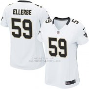 Camiseta New Orleans Saints Ellerbe Blanco Nike Game NFL Mujer
