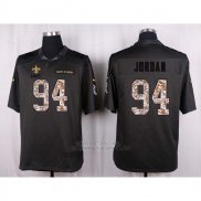 Camiseta New Orleans Saints Jordan Apagado Gris Nike Anthracite Salute To Service NFL Hombre