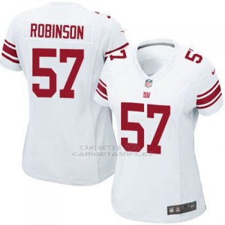 Camiseta New York Giants Robinson Blanco Nike Game NFL Mujer