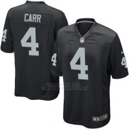 Camiseta Oakland Raiders Carr Negro Nike Game NFL Nino