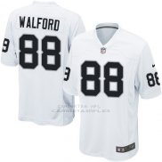 Camiseta Oakland Raiders Walford Blanco Nike Game NFL Nino