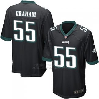 Camiseta Philadelphia Eagles Graham Negro Nike Game NFL Nino
