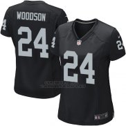 Camiseta Philadelphia Eagles Woodson Negro Nike Game NFL Mujer