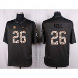 Camiseta Pittsburgh Steelers Bell Apagado Gris Nike Anthracite Salute To Service NFL Hombre