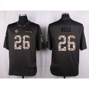 Camiseta Pittsburgh Steelers Bell Apagado Gris Nike Anthracite Salute To Service NFL Hombre