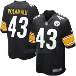 Camiseta Pittsburgh Steelers Polamalu Negro Nike Game NFL Hombre