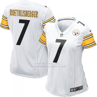 Camiseta Pittsburgh Steelers Roethlisberger Blanco Nike Game NFL Mujer