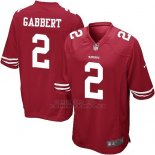 Camiseta San Francisco 49ers Gabbert Rojo Nike Game NFL Nino