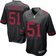 Camiseta San Francisco 49ers Hooges Negro Nike Game NFL Nino