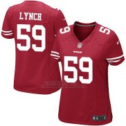 Camiseta San Francisco 49ers Lynch Rojo Nike Game NFL Mujer