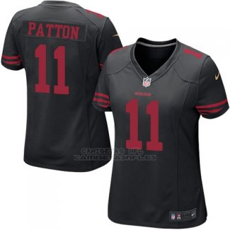 Camiseta San Francisco 49ers Patton Negro Nike Game NFL Mujer