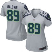 Camiseta Seattle Seahawks Baldwin Gris Nike Game NFL Mujer