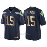 Camiseta Seattle Seahawks Kearse Profundo Azul Nike Gold Game NFL Hombre