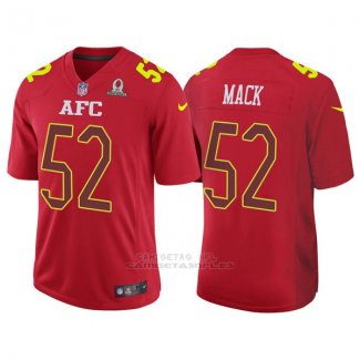 Camiseta AFC Mack Rojo 2017 Pro Bowl NFL Hombre