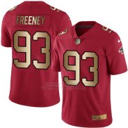 Camiseta Atlanta Falcons Freeney Rojo Nike Gold Legend NFL Hombre