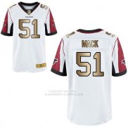 Camiseta Atlanta Falcons Mack Blanco Nike Gold Elite NFL Hombre