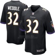 Camiseta Baltimore Ravens Weddle Negro Nike Game NFL Nino