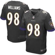 Camiseta Baltimore Ravens Williams Negro Nike Elite NFL Hombre
