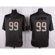 Camiseta Carolina Panthers Clayborn Apagado Gris Nike Anthracite Salute To Service NFL Hombre