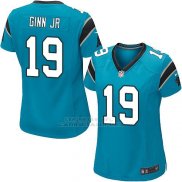 Camiseta Carolina Panthers Ginn Jr Lago Azul Nike Game NFL Mujer