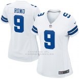 Camiseta Dallas Cowboys Romo Blanco Nike Game NFL Mujer