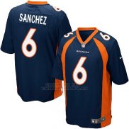 Camiseta Denver Broncos Sanchez Azul Oscuro Nike Game NFL Nino