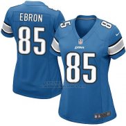 Camiseta Detroit Lions Ebron Azul Nike Game NFL Mujer
