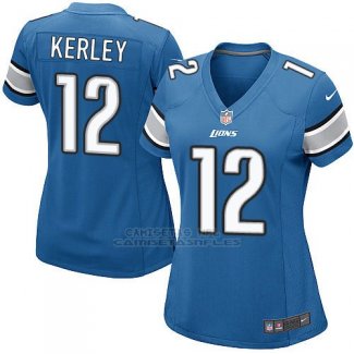 Camiseta Detroit Lions Kerley Azul Nike Game NFL Mujer