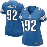 Camiseta Detroit Lions Ngata Azul Nike Game NFL Mujer