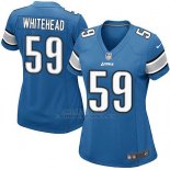Camiseta Detroit Lions Whitehead Azul Nike Game NFL Mujer