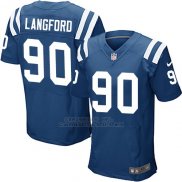 Camiseta Indianapolis Colts Langford Azul Nike Elite NFL Hombre