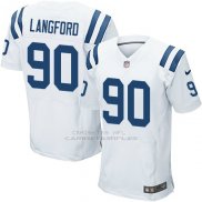 Camiseta Indianapolis Colts Langford Blanco Nike Elite NFL Hombre