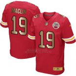 Camiseta Kansas City Chiefs Maclin Rojo Nike Gold Elite NFL Hombre