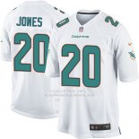 Camiseta Miami Dolphins Jones Blanco Nike Game NFL Hombre